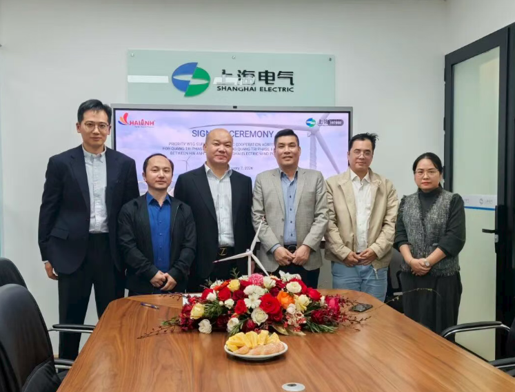 中國上海電氣風(fēng)電簽署越南246MW風(fēng)電機組優(yōu)先供貨協(xié)議