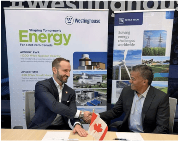 西屋電氣與加拿大Tetra Tech簽署核能合作協(xié)議，推進AP1000反應(yīng)堆項目