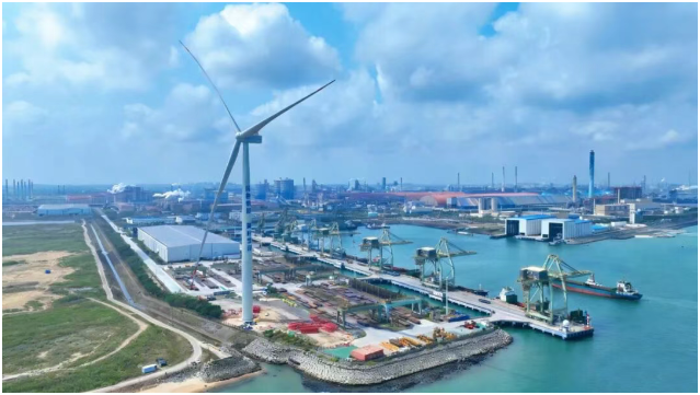 國內首套大容量工業園區級分散式風電項目并網